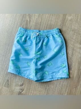 NWT☀️Janie & Jack Swim Shorts w/ Turtles Boys 8